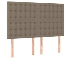 Galvūgaliai, 4vnt., taupe spalvos, 72x5x78/88cm, audinys