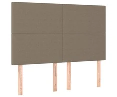 Galvūgaliai, 4vnt., taupe spalvos, 72x5x78/88cm, audinys