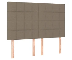 Galvūgaliai, 4vnt., taupe spalvos, 72x5x78/88cm, audinys