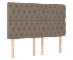 Galvūgaliai, 4vnt., taupe spalvos, 72x7x78/88cm, audinys