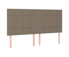 Galvūgaliai, 4vnt., taupe spalvos, 80x5x78/88cm, audinys