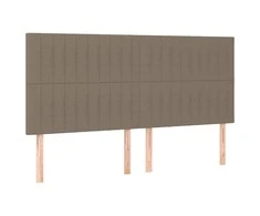 Galvūgaliai, 4vnt., taupe spalvos, 80x5x78/88cm, audinys