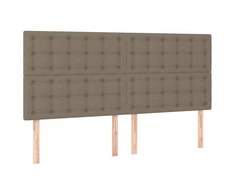 Galvūgaliai, 4vnt., taupe spalvos, 90x5x78/88cm, audinys