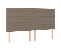 Galvūgaliai, 4vnt., taupe spalvos, 90x5x78/88cm, audinys