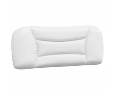 Galvūgalio pagalvėlė, baltos spalvos, 100 cm, dirbtinė oda