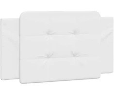 Galvūgalio pagalvėlė, baltos spalvos, 100 cm, dirbtinė oda