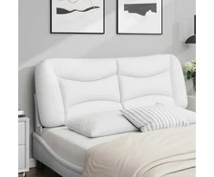 Galvūgalio pagalvėlė, baltos spalvos, 120cm, dirbtinė oda