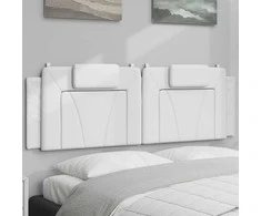 Galvūgalio pagalvėlė, Viana, baltos spalvos, 160cm, dirbtinė oda