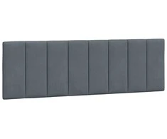 Galvūgalio pagalvėlė, tamsiai pilkos spalvos, 160cm, aksomas
