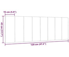 Galvūgalio pagalvėlė, Hanko, tamsiai rudos spalvos, 120cm, audinys