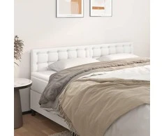 Galvūgalis, 2vnt., baltos spalvos, 100x5x78/88 cm, dirbtinė oda