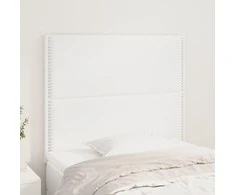 Galvūgalis, 2vnt., baltos spalvos, 100x5x78/88 cm, dirbtinė oda