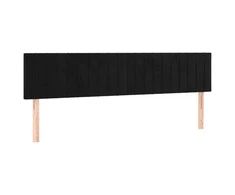 Galvūgalis, 2vnt., juodos spalvos, 100x5x78/88cm, aksomas