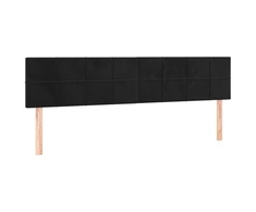 Galvūgalis, 2vnt., juodos spalvos, 100x5x78/88cm, aksomas