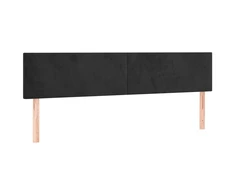 Galvūgalis, 2vnt., juodos spalvos, 100x5x78/88cm, aksomas
