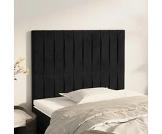 Galvūgalis, 2vnt., juodos spalvos, 100x5x78/88cm, aksomas