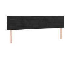 Galvūgalis, 2vnt., juodos spalvos, 100x5x78/88cm, aksomas