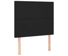 Galvūgalis, 2vnt., juodos spalvos, 80x5x78/88cm, dirbtinė oda
