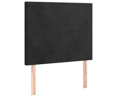 Galvūgalis, 2vnt., juodos spalvos, 80x5x78/88cm, aksomas