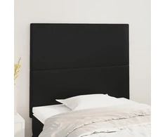 Galvūgalis, 2vnt., juodos spalvos, 80x5x78/88cm, dirbtinė oda
