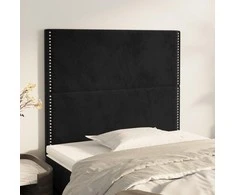 Galvūgalis, 2vnt., juodos spalvos, 80x5x78/88cm, aksomas
