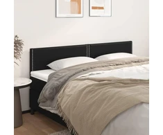 Galvūgalis, 2vnt., juodos spalvos, 80x5x78/88cm, dirbtinė oda