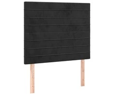 Galvūgalis, 2vnt. juodos spalvos, 90x5x78/88cm, aksomas