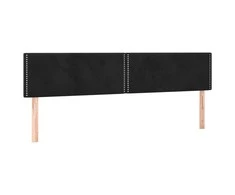 Galvūgalis, 2vnt. juodos spalvos, 90x5x78/88cm, aksomas