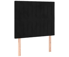 Galvūgalis, 2vnt. juodos spalvos, 90x5x78/88cm, aksomas