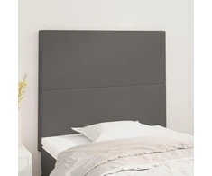 Galvūgalis, 2vnt., pilkos spalvos, 100x5x78/88 cm, dirbtinė oda