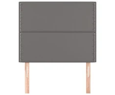 Galvūgalis, 2vnt., pilkos spalvos, 100x5x78/88 cm, dirbtinė oda