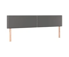 Galvūgalis, 2vnt., pilkos spalvos, 100x5x78/88 cm, dirbtinė oda