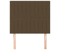 Galvūgalis, 2vnt., tamsiai rudos spalvos, 80x5x78/88cm, audinys