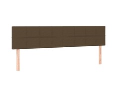 Galvūgalis, 2vnt., tamsiai rudos spalvos, 80x5x78/88cm, audinys