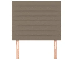 Galvūgalis, 2vnt., taupe spalvos, 80x5x78/88cm, audinys