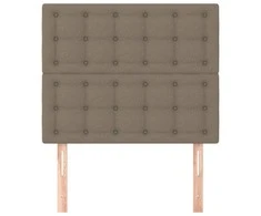 Galvūgalis, 2vnt., taupe spalvos, 80x5x78/88cm, audinys
