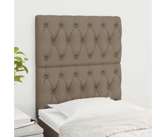 Galvūgalis, 2vnt., taupe spalvos, 80x7x78/88cm, audinys