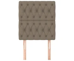 Galvūgalis, 2vnt., taupe spalvos, 80x7x78/88cm, audinys