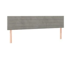 Galvūgalis, 2vnt.,šviesiai pilkos spalvos,100x5x78/88cm,aksomas