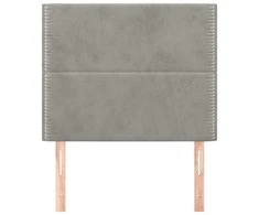 Galvūgalis, 2vnt.,šviesiai pilkos spalvos,100x5x78/88cm,aksomas