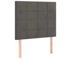 Galvūgalis, 2vnt.,tamsiai pilkos spalvos,100x5x78/88cm, aksomas