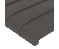 Galvūgalis, 2vnt.,tamsiai pilkos spalvos,100x5x78/88cm, aksomas