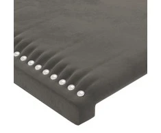 Galvūgalis, 2vnt.,tamsiai pilkos spalvos,90x5x78/88cm, aksomas