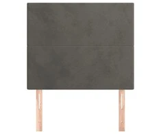 Galvūgalis, 2vnt.,tamsiai pilkos spalvos, 80x5x78/88cm, aksomas