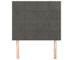 Galvūgalis, 2vnt.,tamsiai pilkos spalvos, 80x5x78/88cm, aksomas