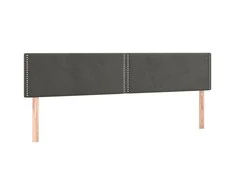 Galvūgalis, 2vnt.,tamsiai pilkos spalvos, 80x5x78/88cm, aksomas