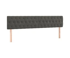 Galvūgalis, 2vnt.,tamsiai pilkos spalvos, 90x7x78/88cm, aksomas