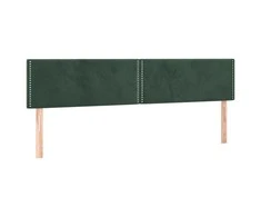 Galvūgalis, 2vnt.,tamsiai žalios spalvos,100x5x78/88cm, aksomas