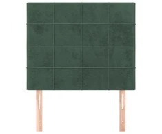 Galvūgalis, 2vnt.,tamsiai žalios spalvos, 90x5x78/88cm, aksomas