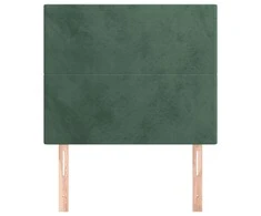 Galvūgalis, 2vnt.,tamsiai žalios spalvos, 90x5x78/88cm, aksomas